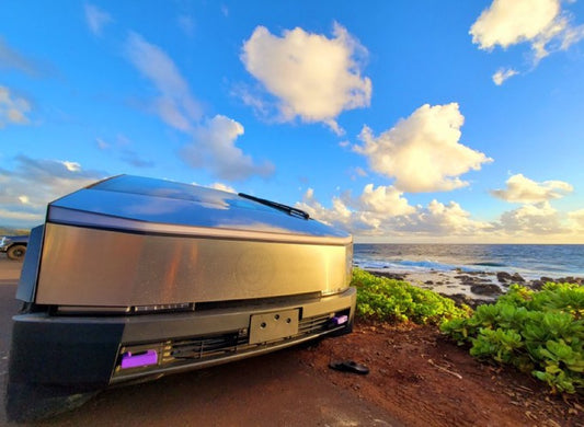 Tesla Cybertruck Flex Tow Hook Covers | Durable & Custom Colors