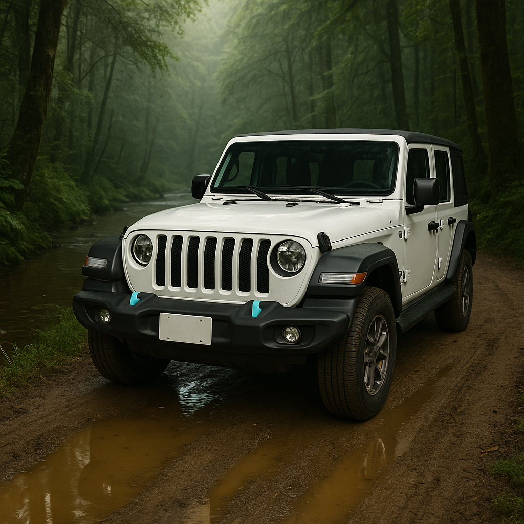 Snap-Fit Tow Hook Covers Compatible with 2018+ Jeep Wrangler (JL)