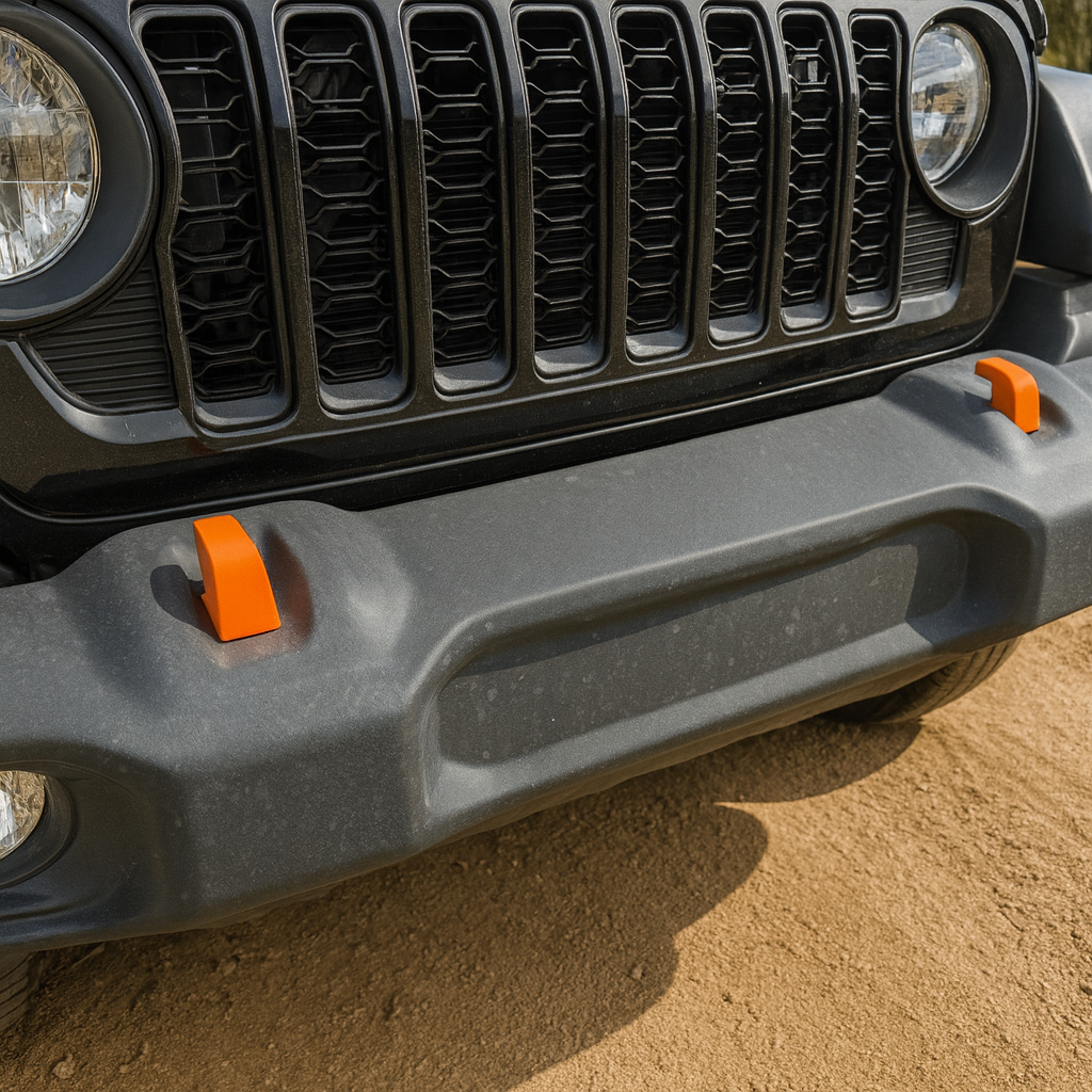 Snap-Fit Tow Hook Covers Compatible with 2018+ Jeep Wrangler (JL)