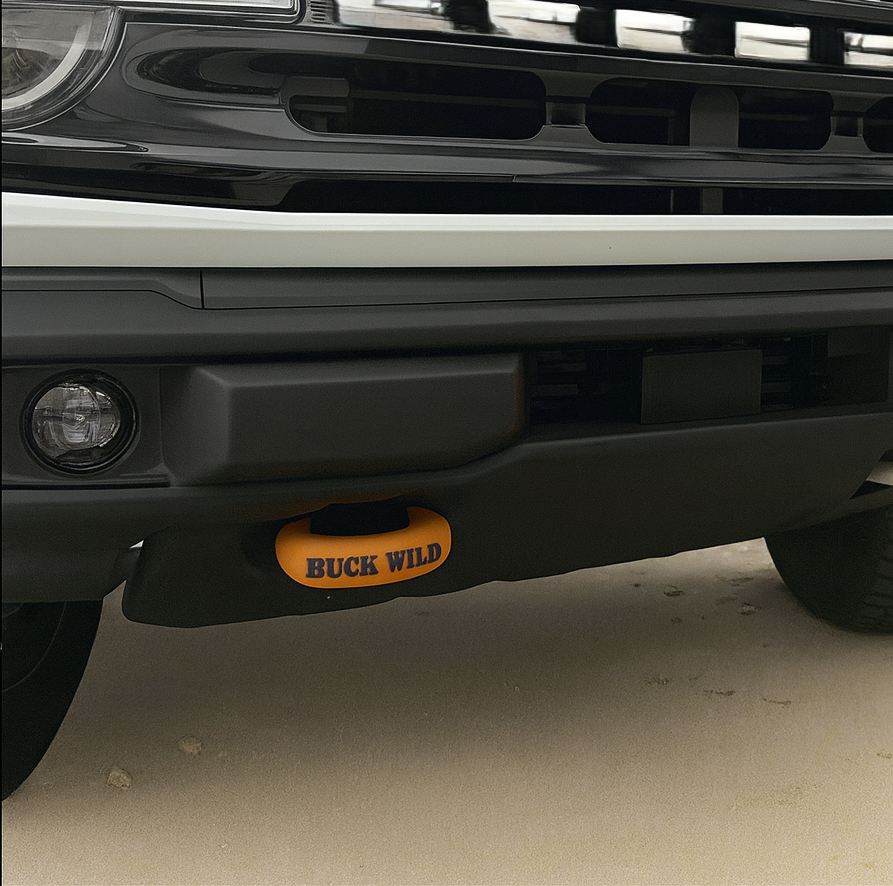 Personalized Snap-Fit Tow Hook Covers compatible with 2021+ Ford Bronco