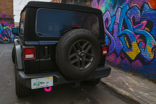 Snap-Fit Tow Hook Covers Compatible with 2018+ Jeep Wrangler (JL)