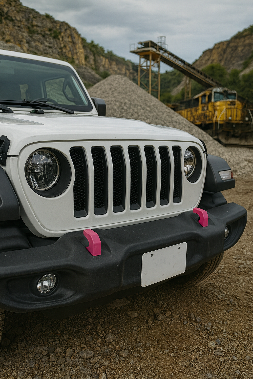 Snap-Fit Tow Hook Covers Compatible with 2018+ Jeep Wrangler (JL)