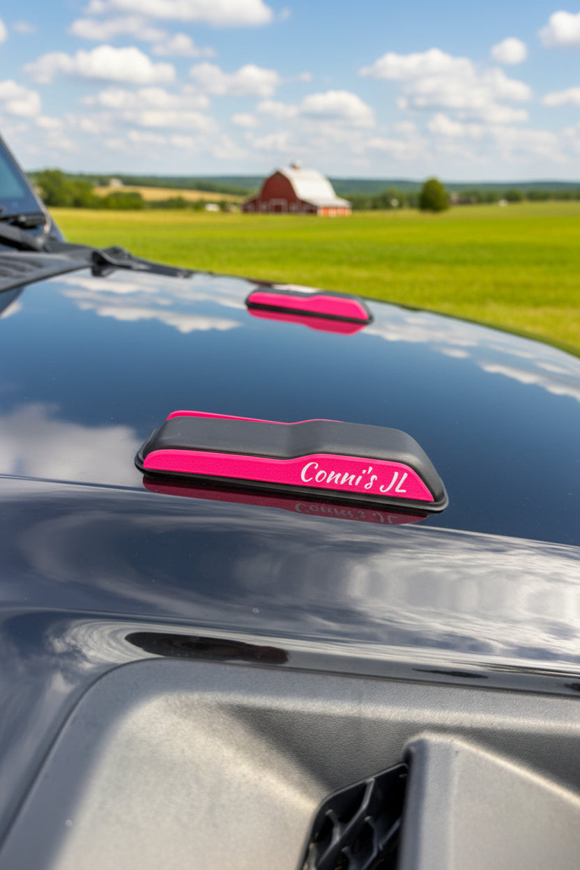 Windshield Rest Hood Accents compatible with Jeep JL Wrangler (2019+)
