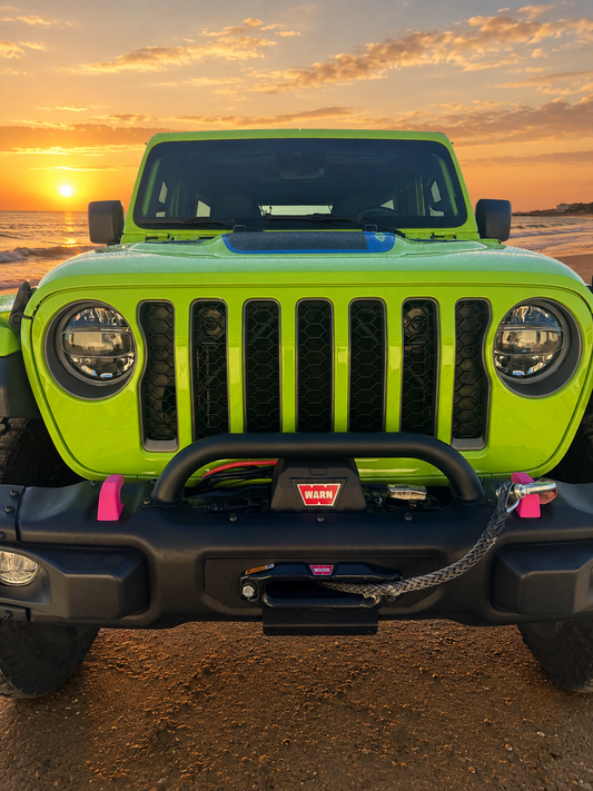 Snap-Fit Tow Hook Covers compatible with 2018+ Jeep Wrangler (JL)