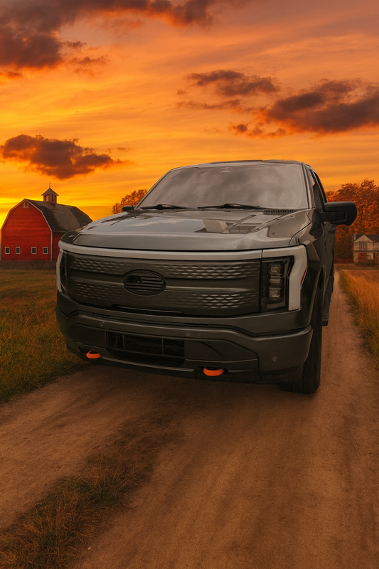 Snap-Fit Tow Hook Covers compatible with 2022+ Ford F-150 Lightning