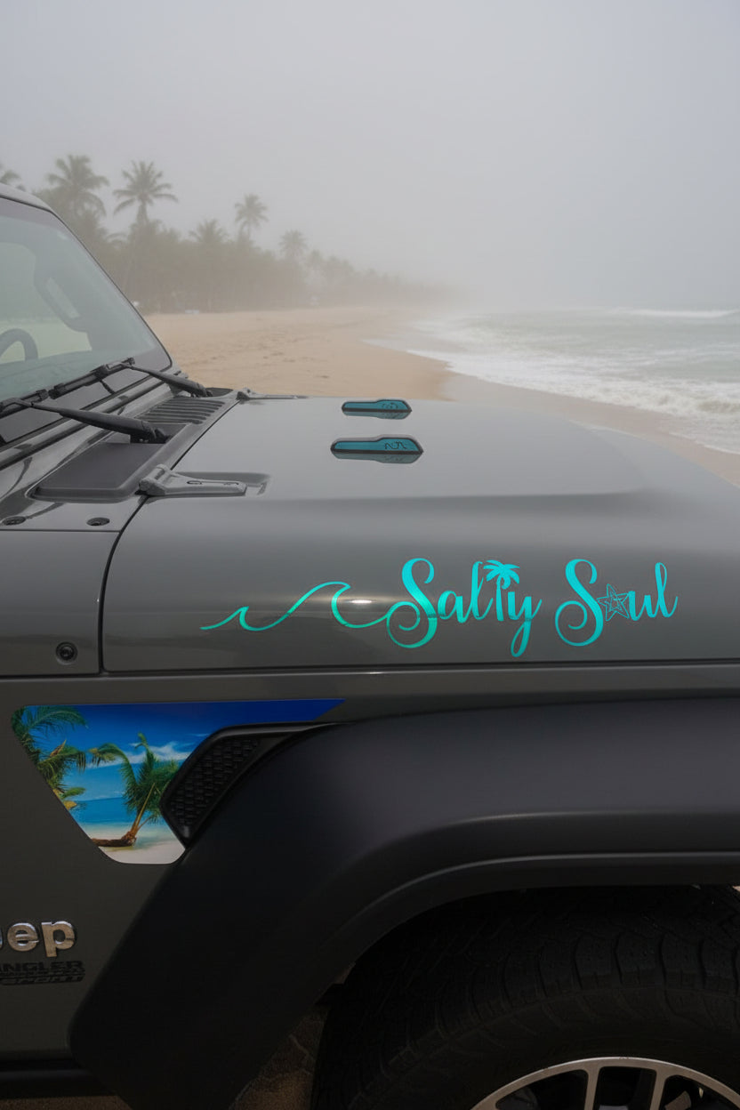 Windshield Rest Hood Accents compatible with Jeep JL Wrangler (2019+)