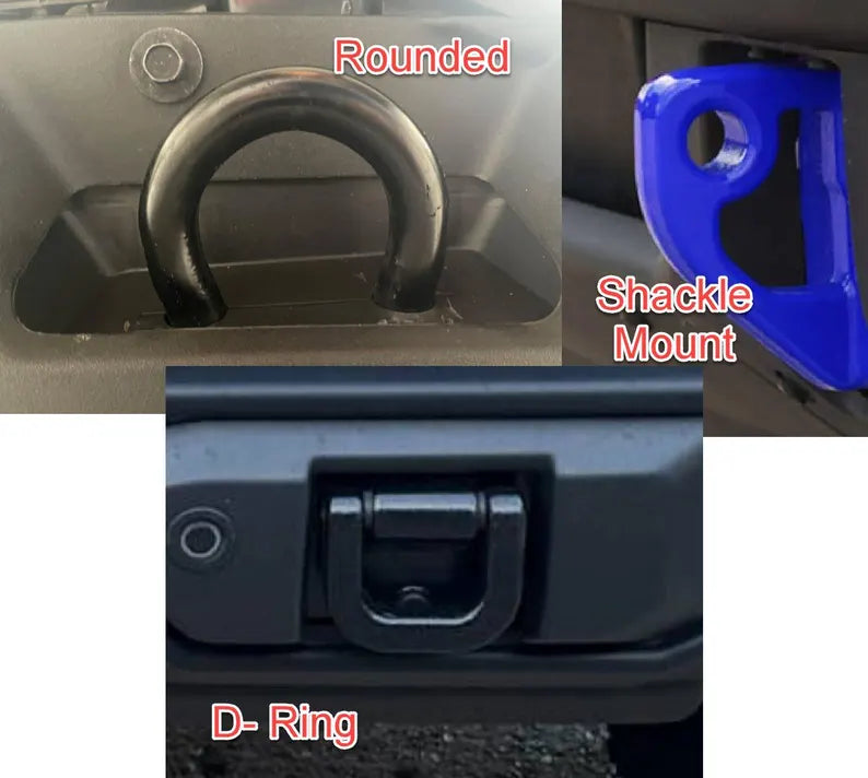 Personalized Snap-Fit Tow Hook Covers compatible with 2021+ Ford Bronco