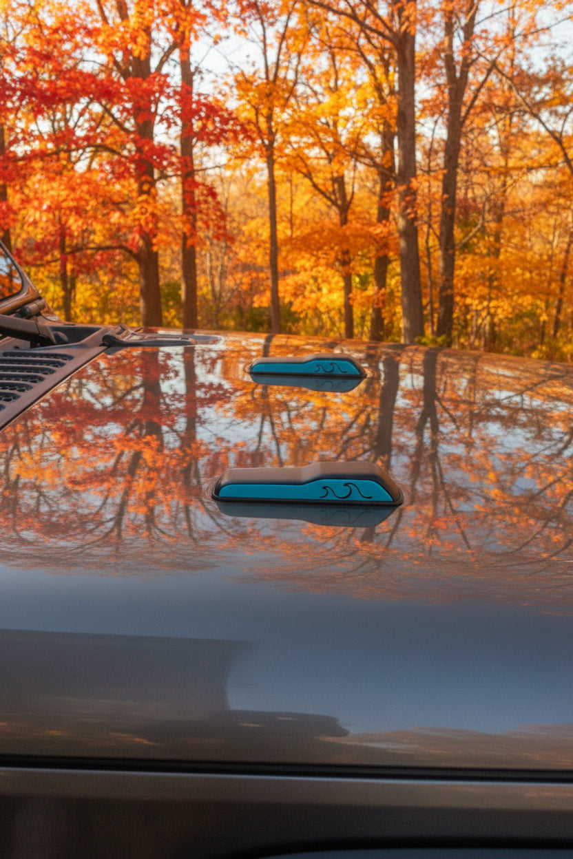 Windshield Rest Hood Accents compatible with Jeep JL Wrangler (2019+)