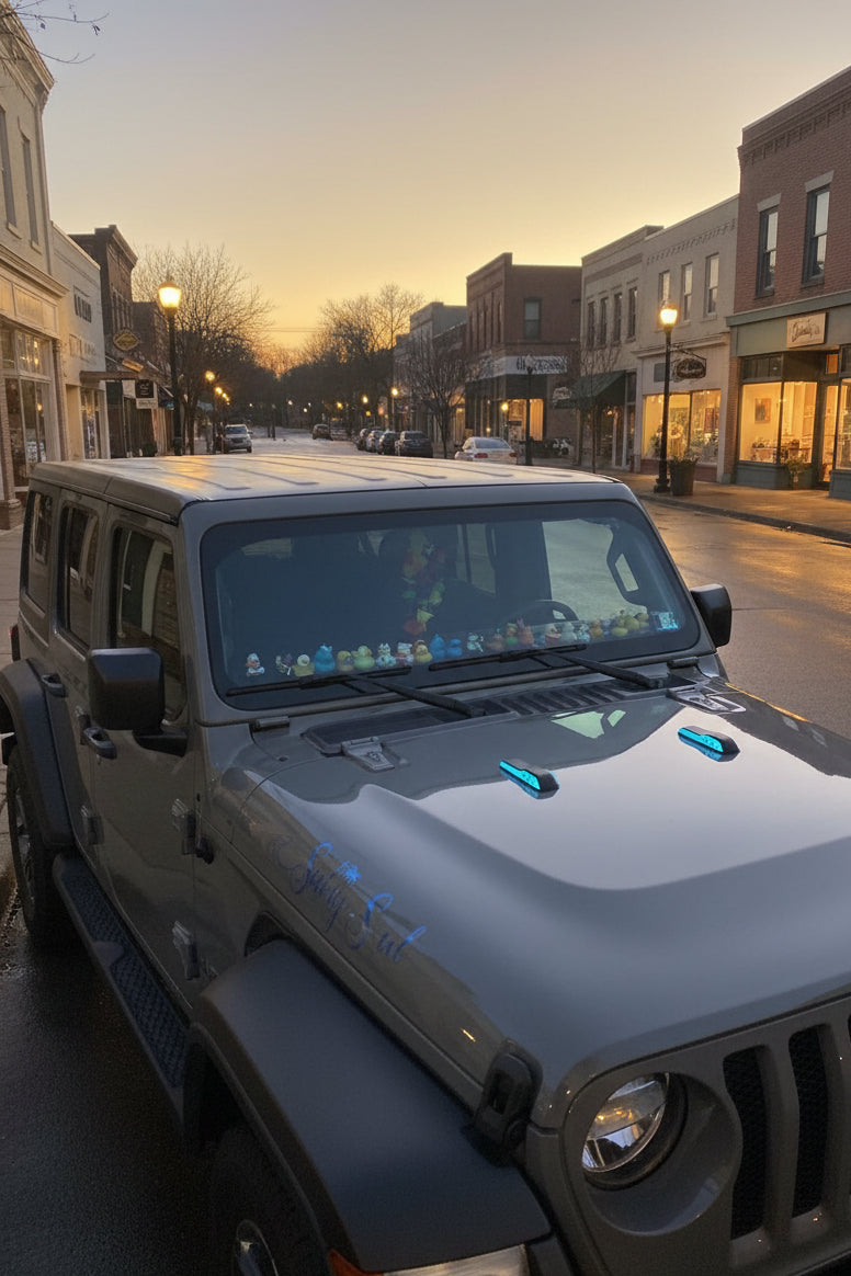Windshield Rest Hood Accents compatible with Jeep JL Wrangler (2019+)