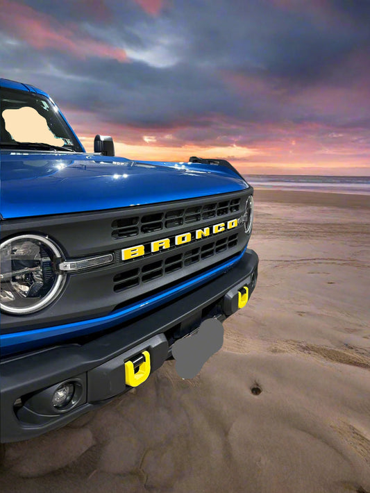 Snap-Fit Tow Hook Covers compatible with 2021+ Ford Bronco (D-Ring)