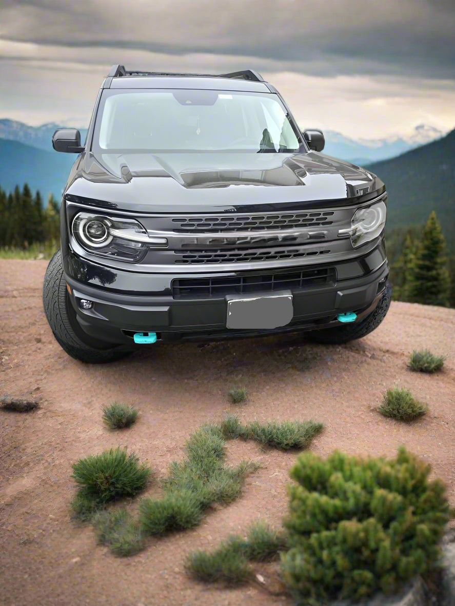 Snap-Fit Tow Hook Covers compatible with 2021-2024 Ford Bronco Sport