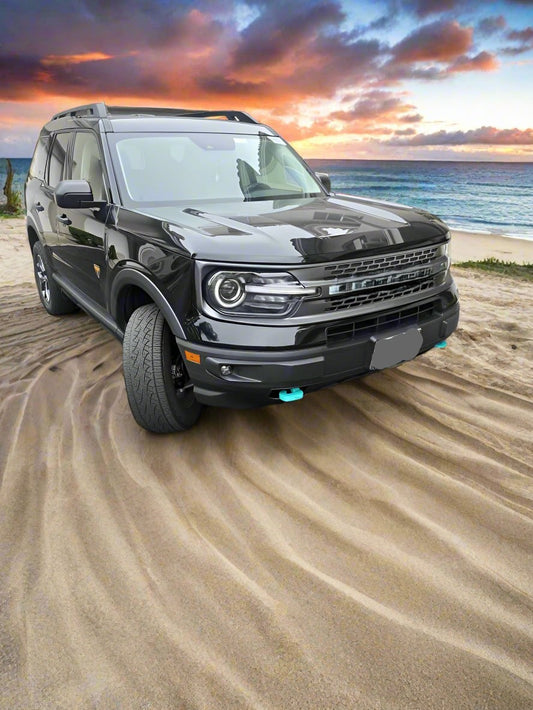 Snap-Fit Tow Hook Covers compatible with 2021-2024 Ford Bronco Sport