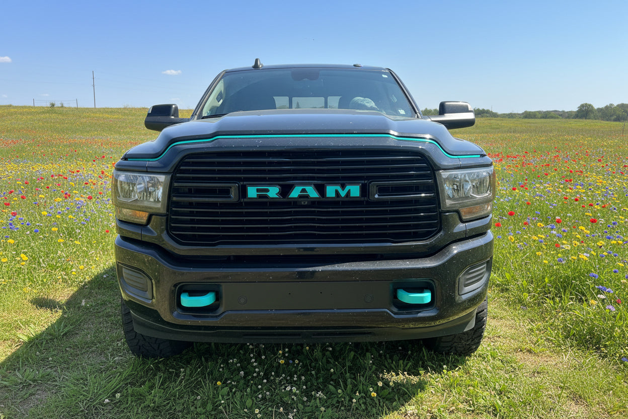Snap-Fit Tow Hook Covers Compatible with 2019+ Ram 2500/3500
