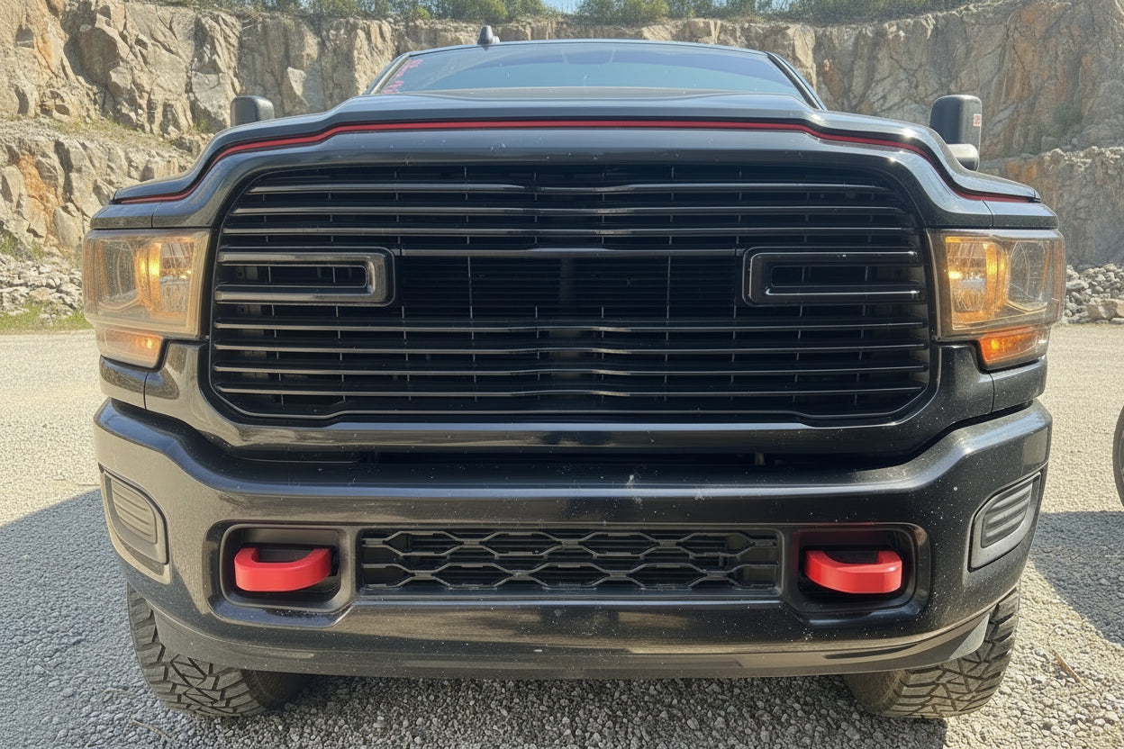 Snap-Fit Tow Hook Covers Compatible with 2019+ Ram 2500/3500