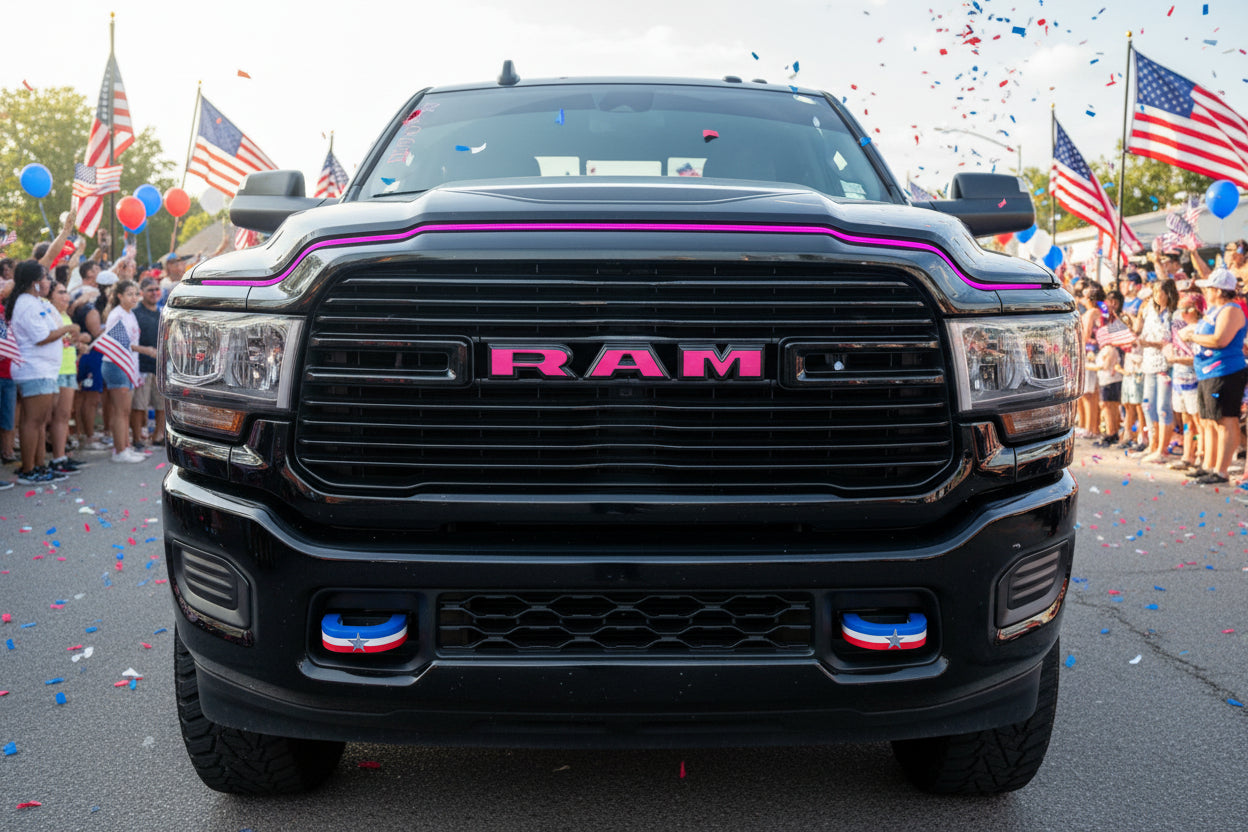 Snap-Fit Tow Hook Covers Compatible with 2019+ Ram 2500/3500