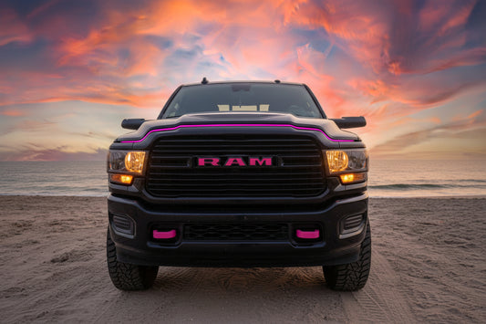 Snap-Fit Tow Hook Covers Compatible with 2019+ Ram 2500/3500